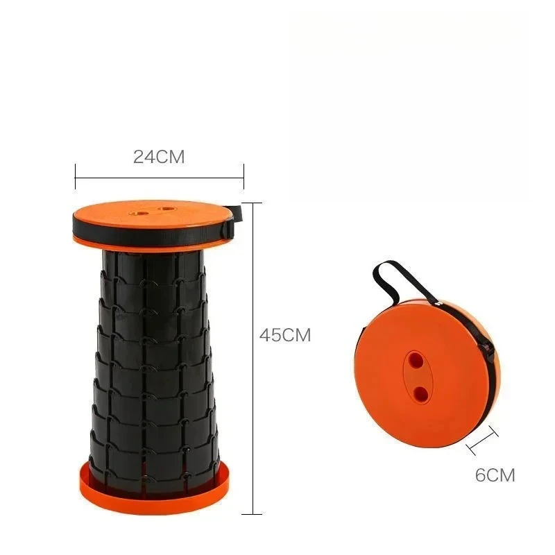 For Fishing And Traveling Ottoman  Small New Portable Retractable Plastic Stool Light Weight Strong Adjustable Foldable Chair
