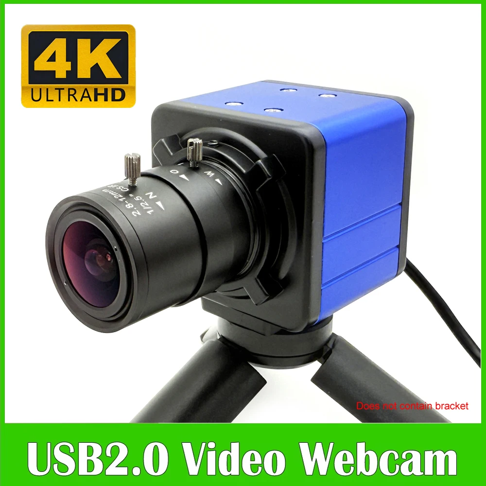4K Ultra HD Webcam 2160P 30fps 2K Usb Camera UVC OTG With CS Manual Zoom Lens USB Computer Camera for Live Streaming/ Conference