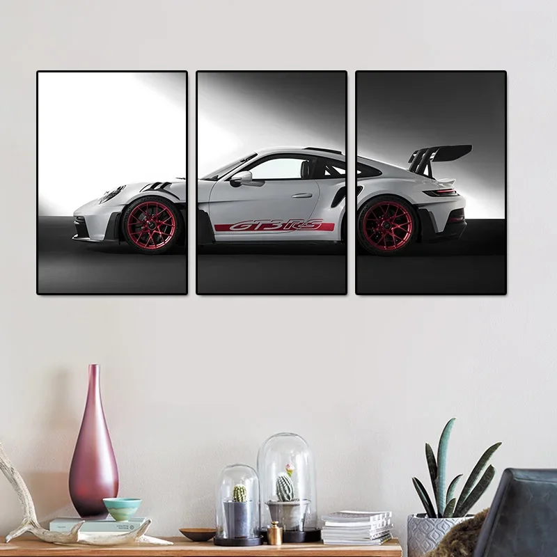 

3Pcs Classic Industrial Style Car Series Poster Supercars Canvas Painting Wall Picture Living Room Home Decor Birthday Gift