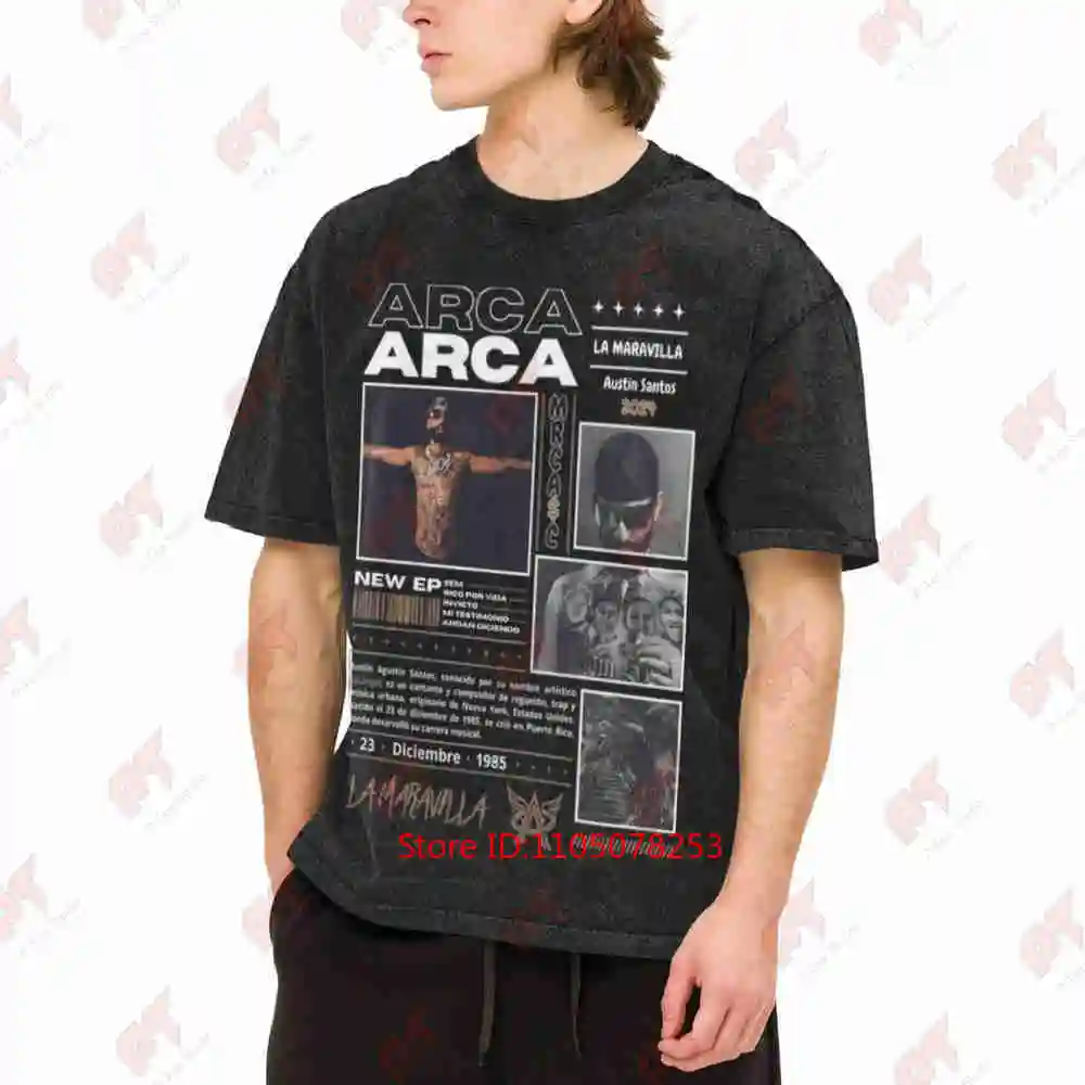 Arcangel Arca Reggaeton Latin Urban Music Vintage Washed Tee Pure Cotton T-Shirt