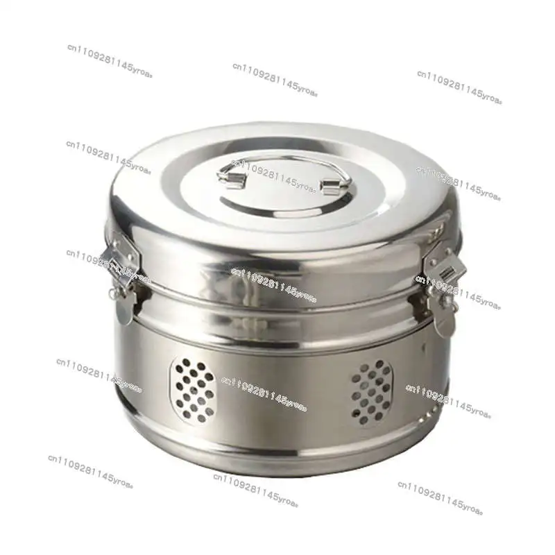 Stainless steel storage tank Cotton storage tank Dressing gauze disinfection instrument box Sterilization pot High temperature