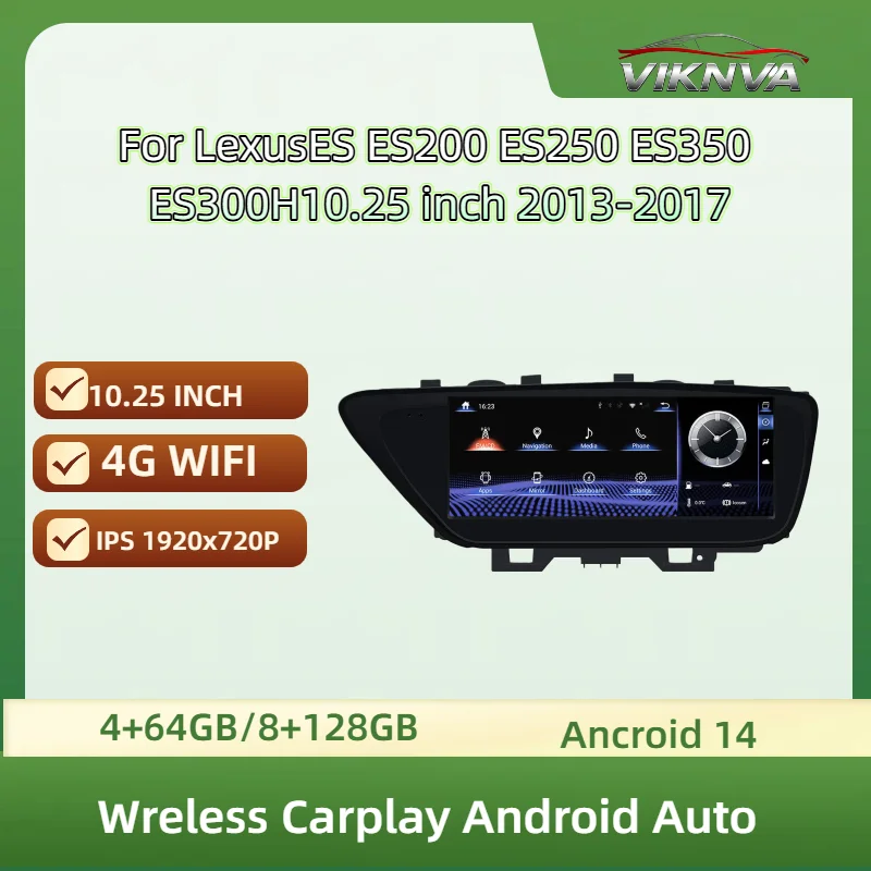 For Lexus ES300H ES250 2013-2017 Android 13 Carplay Car multimedia Player Car GPS navi Auto stereo radio tape recorder headunit