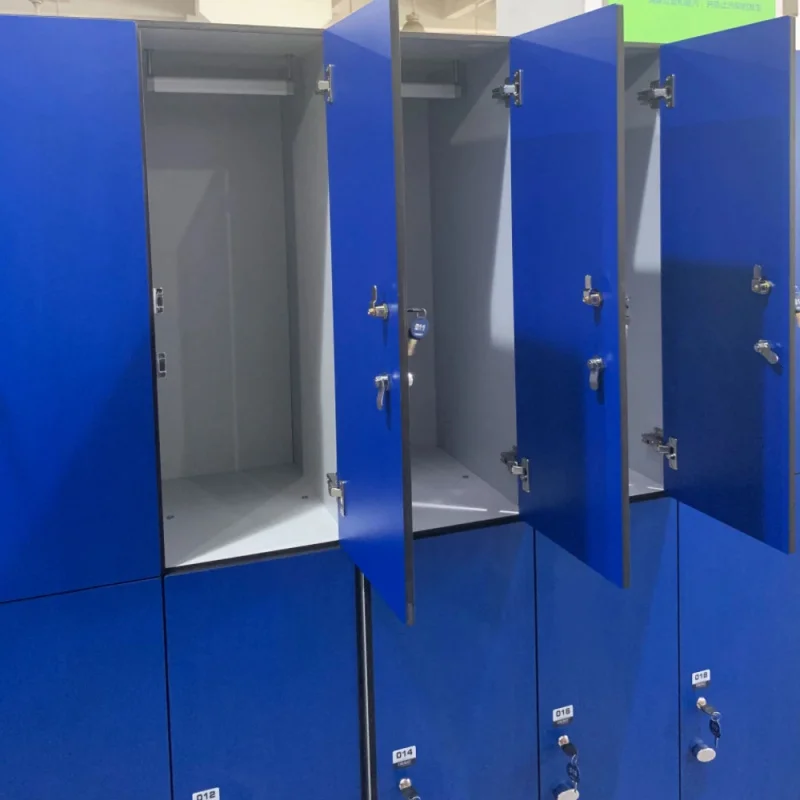 custom.Modern-resistant DEBO 12mm Solid Color Compact Laminate HPL Locker with Waterproof & Features Sport