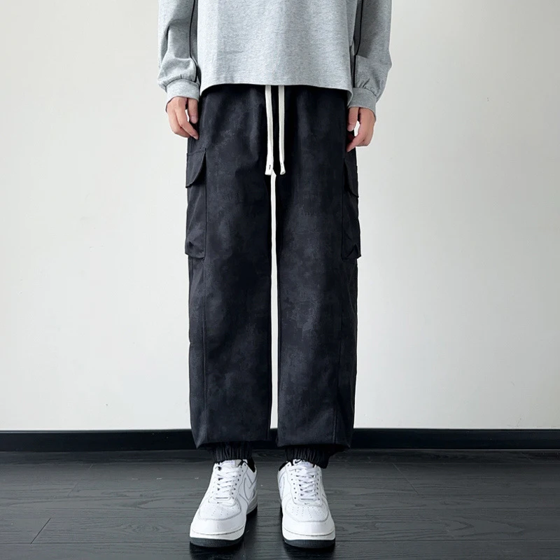 迷彩カゴパンツ男性ジョガーパンツ 9XL プラスサイズファッションカジュアルスウェットパンツ男性ズボンビッグサイズ 9XL