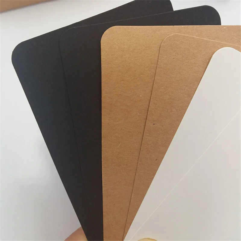 100 Pcs 52*90mm Blank Hard Paper Playing Card Cardboard Handmade Postcards Message For Board Game DIY Accessories