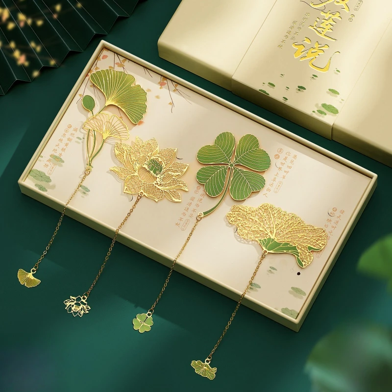 Custom Metal Bookmarks with Classical Chinese Style, Customizable Gifts for Female Teachers, Meaningful Souvenirs