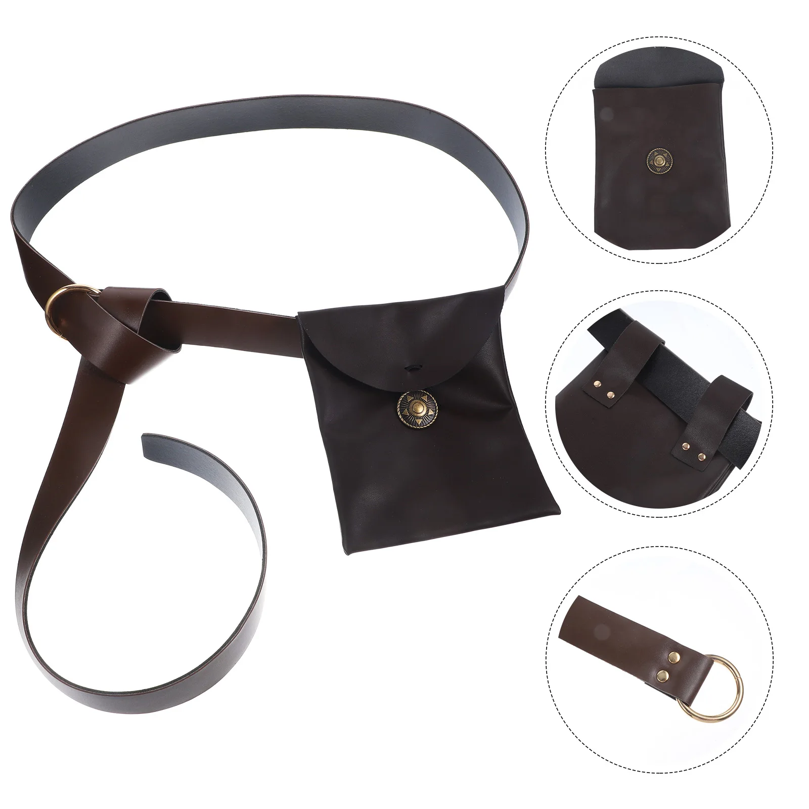 

1 set 1 Set Retro Medieval Faux Waist Pouch Vintage Portable Belt Bag For Party Cosplay Masquerade Renaissance Costume