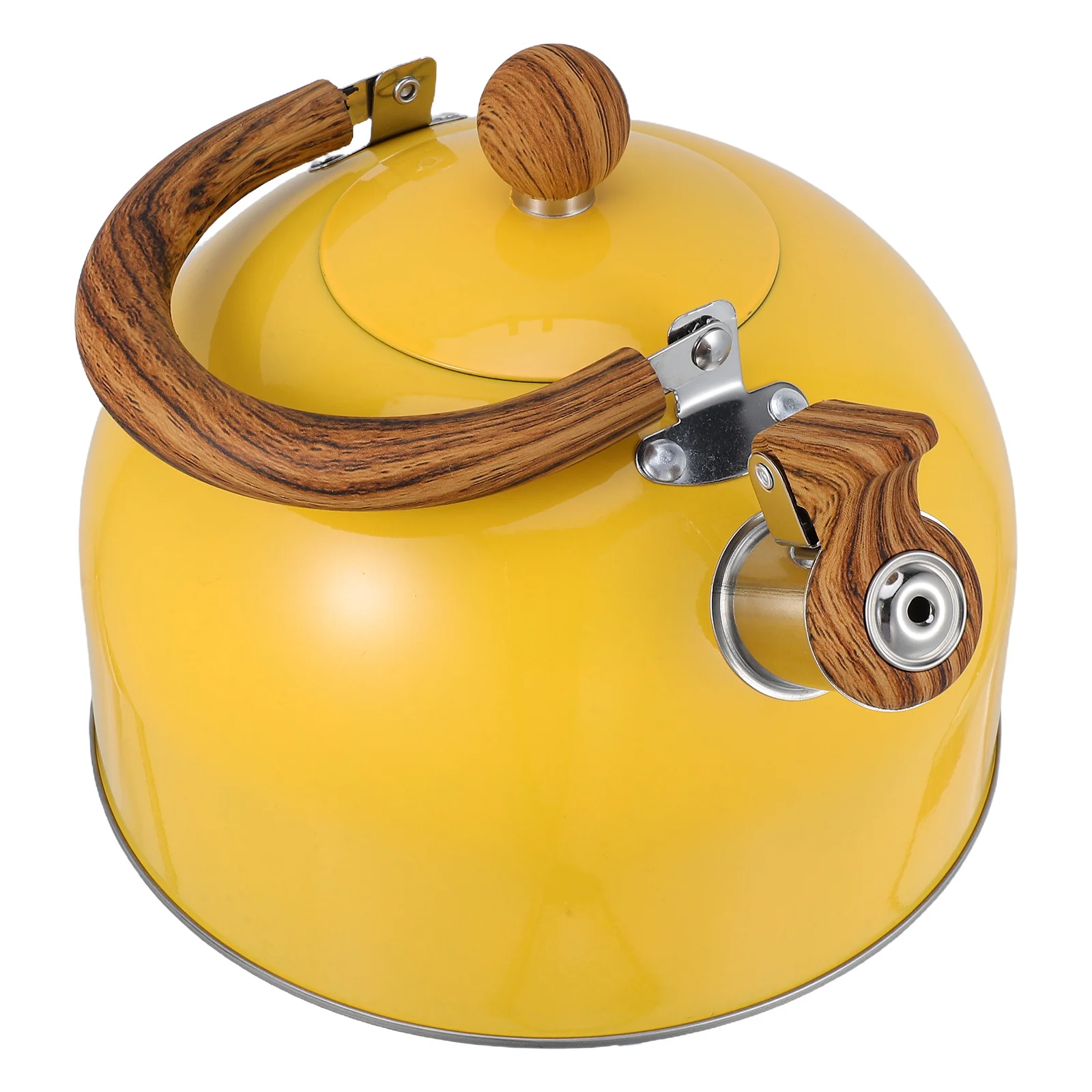 

2,5 л чайник из нержавеющей стали со свистком, чайник с плоским дном для плиты, газовая индукционная плита, кемпинг, общежитие, кухня, эргономичный