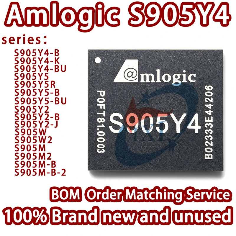 100% Brand New Import Amlogic S905Y4 S905Y5 S905Y5R S905Y2 S905W2 S905M2 S905M-B-K-J-BU-2 Smart TV BOX Main Control Chip IC