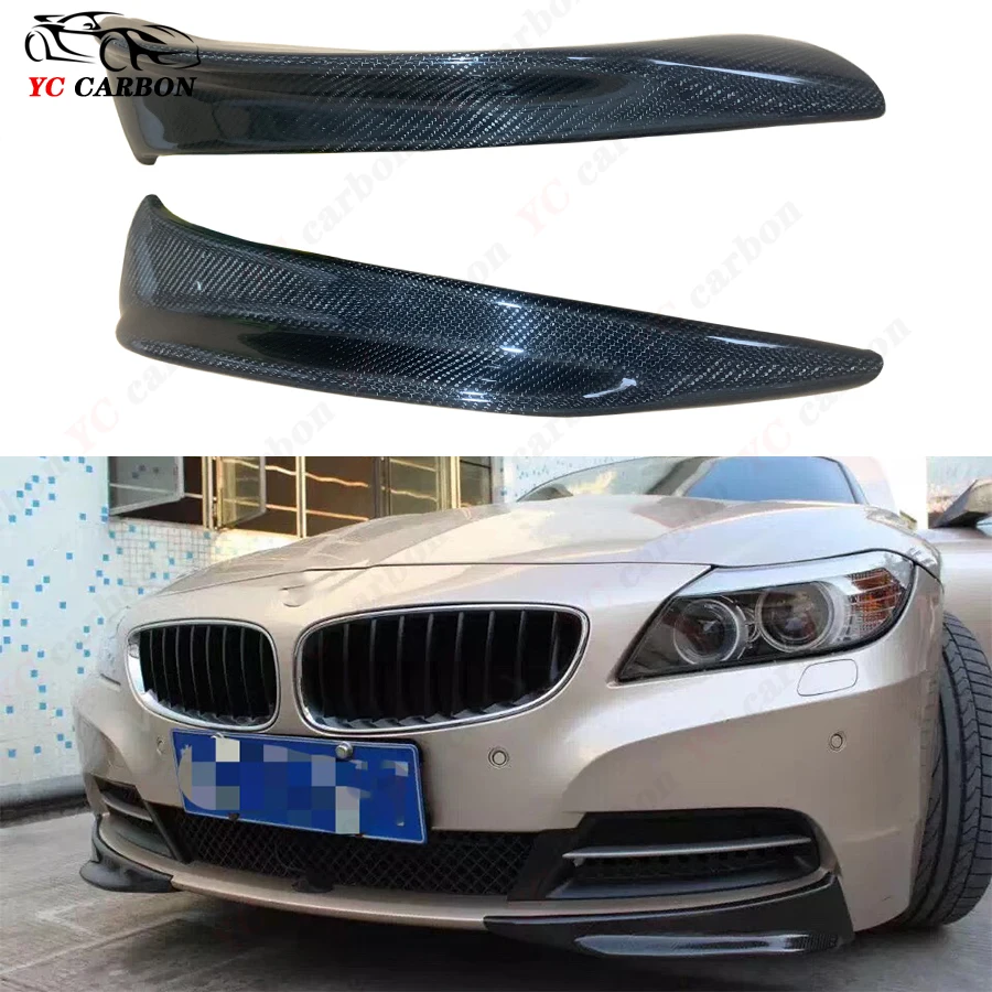 

For BMW Z4 E89 2009-2016 Carbon Fiber wrap angle Car Front Bumper Splitter Corner Trim Cover Front Chin Upgrade body kitBody Kit