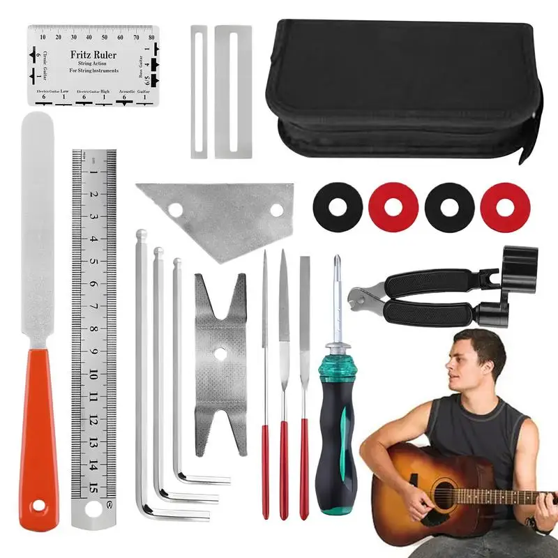 

Guitar Maintenance Kit Hex Wrench Files Guitar Care Maintenance Tools Imstrument Accessories Luthier Tools For Women Men