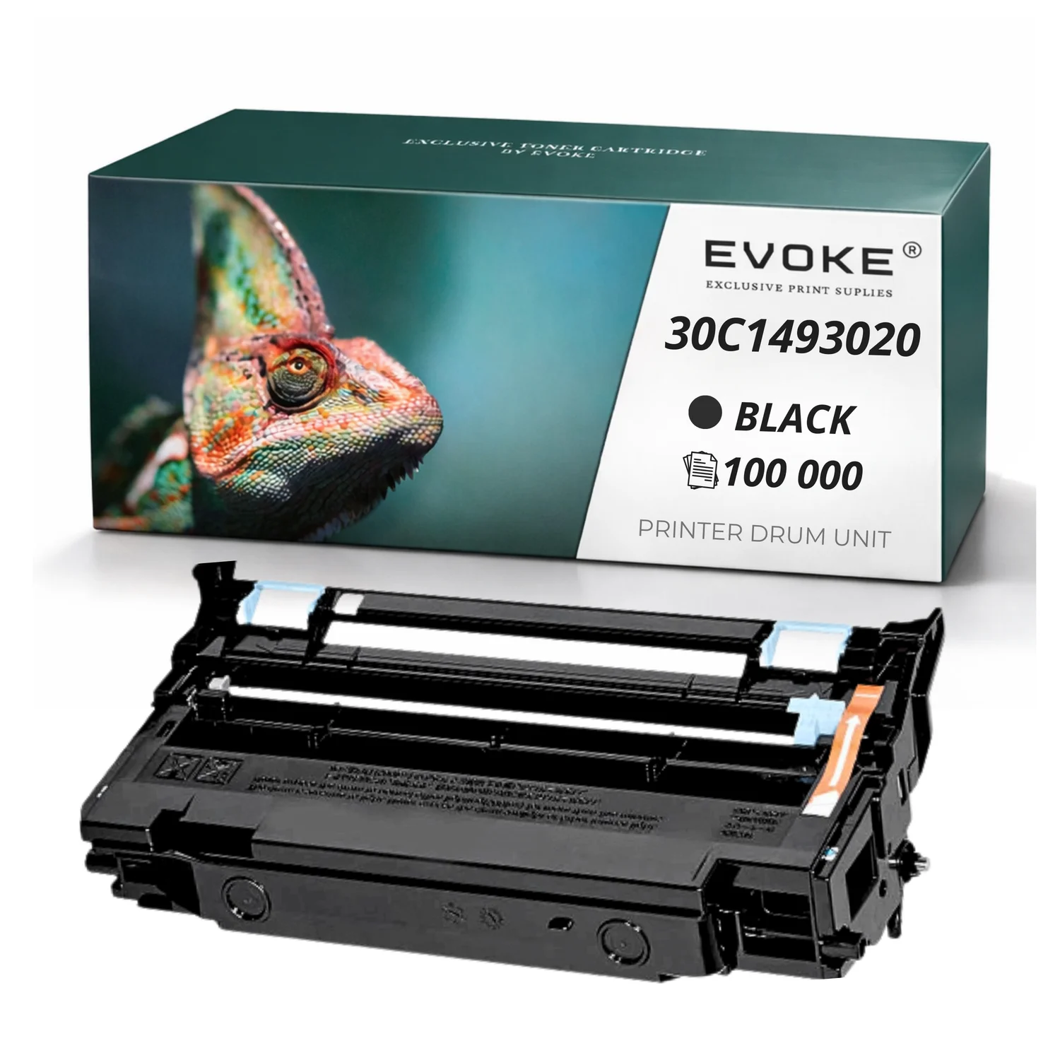 Evoke Compatibele Trommel voor Kyocera Dk-1270 Dk1270 30C1493020 Zwart 100000 Pagina's Ma4000Fx Ma4000Wifx Pa4000Wx Pa4000X