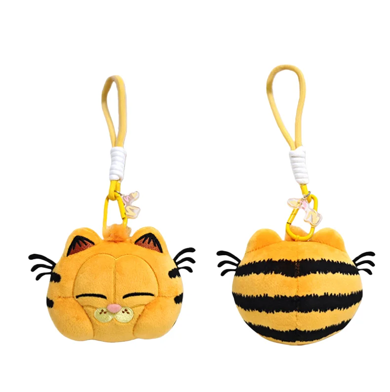 Garfield Simpatico ciondolo per bambola di peluche Odie Cartoon Anime Pizza Food Toy Portachiavi Mini soffice portamonete Regalo di compleanno per ragazzi e ragazze