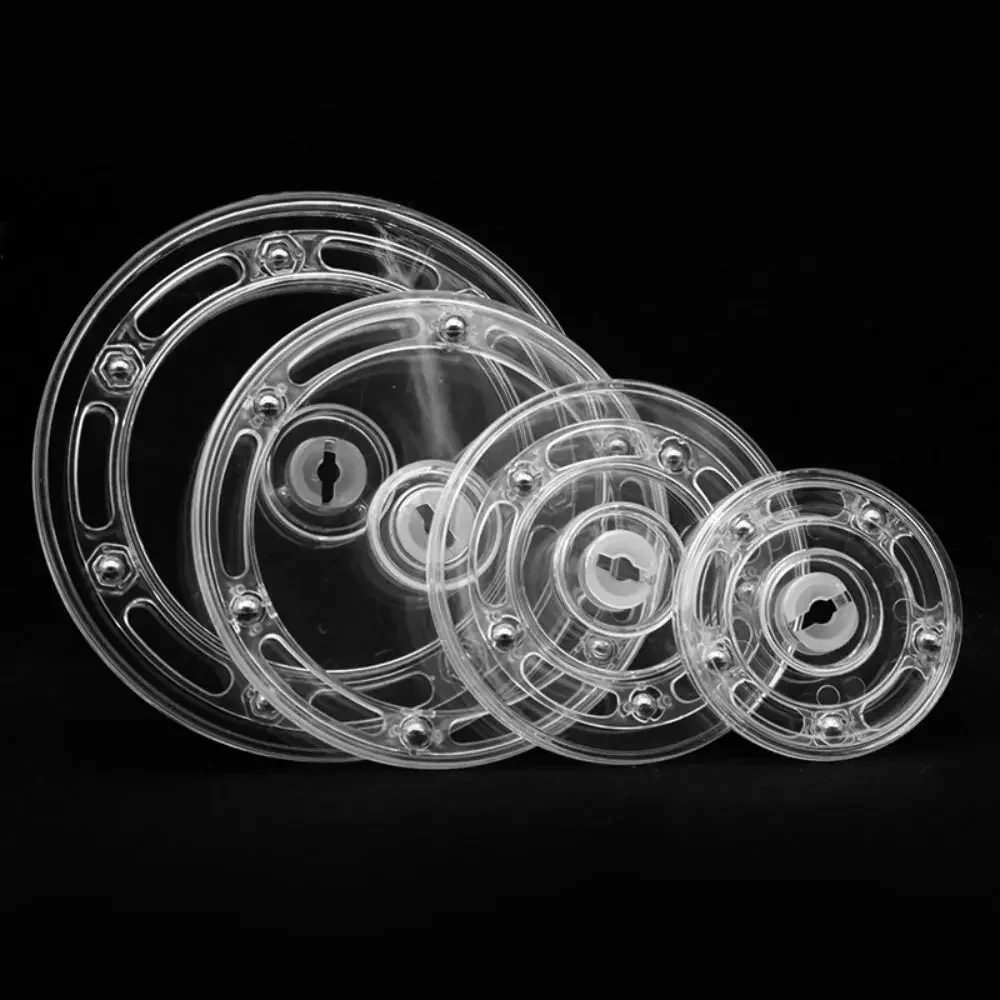 1PC Turntable Acrylic 360 Rotating Display Stand Transparent Round Base Lazy Susan Jewelry Decor Swivel Plate Furniture Hardware