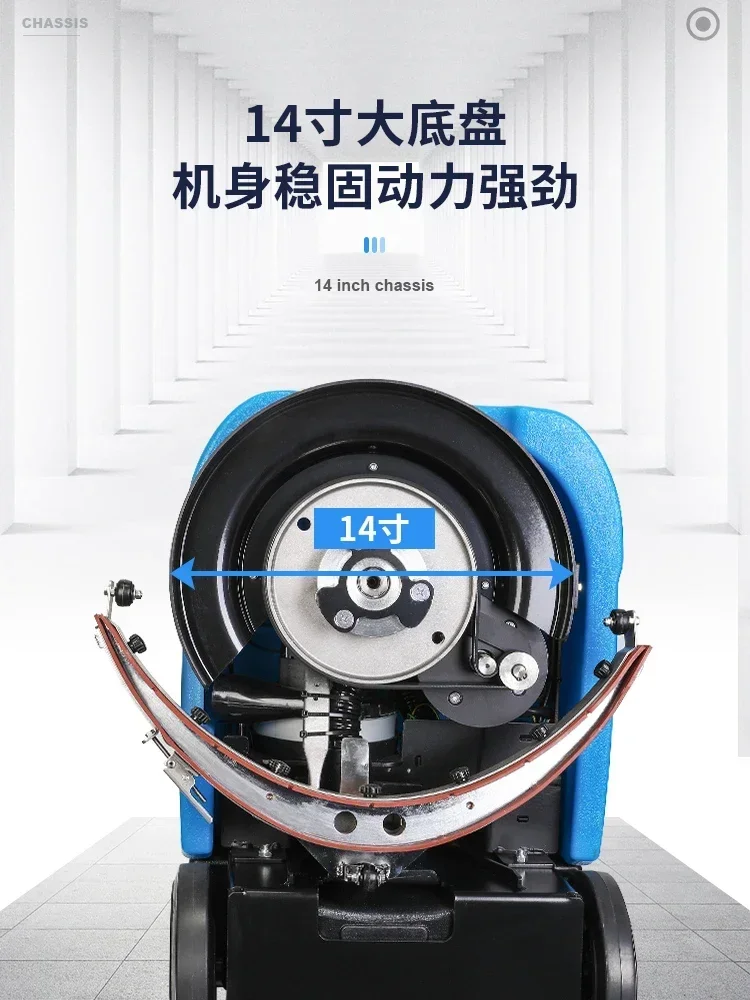 Super cloud SK-201 small washing bot manipulation commercial hand-push workshop floor automatic sweeping water on sale