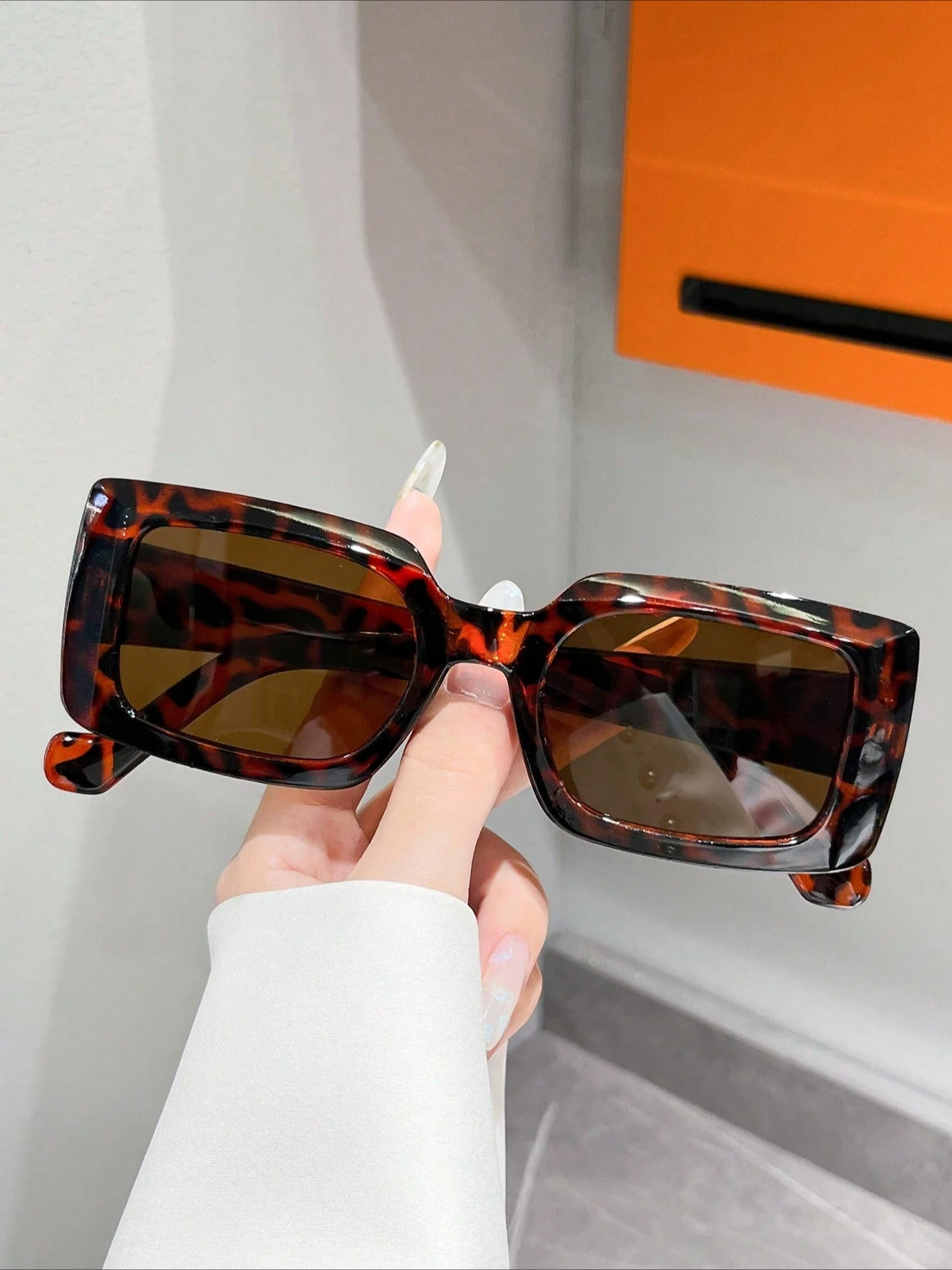 أزياء خمر النظارات الشمسية مربع صغير الرجال النساء للجنسين Ins ظلال شعبية نظارات UV400