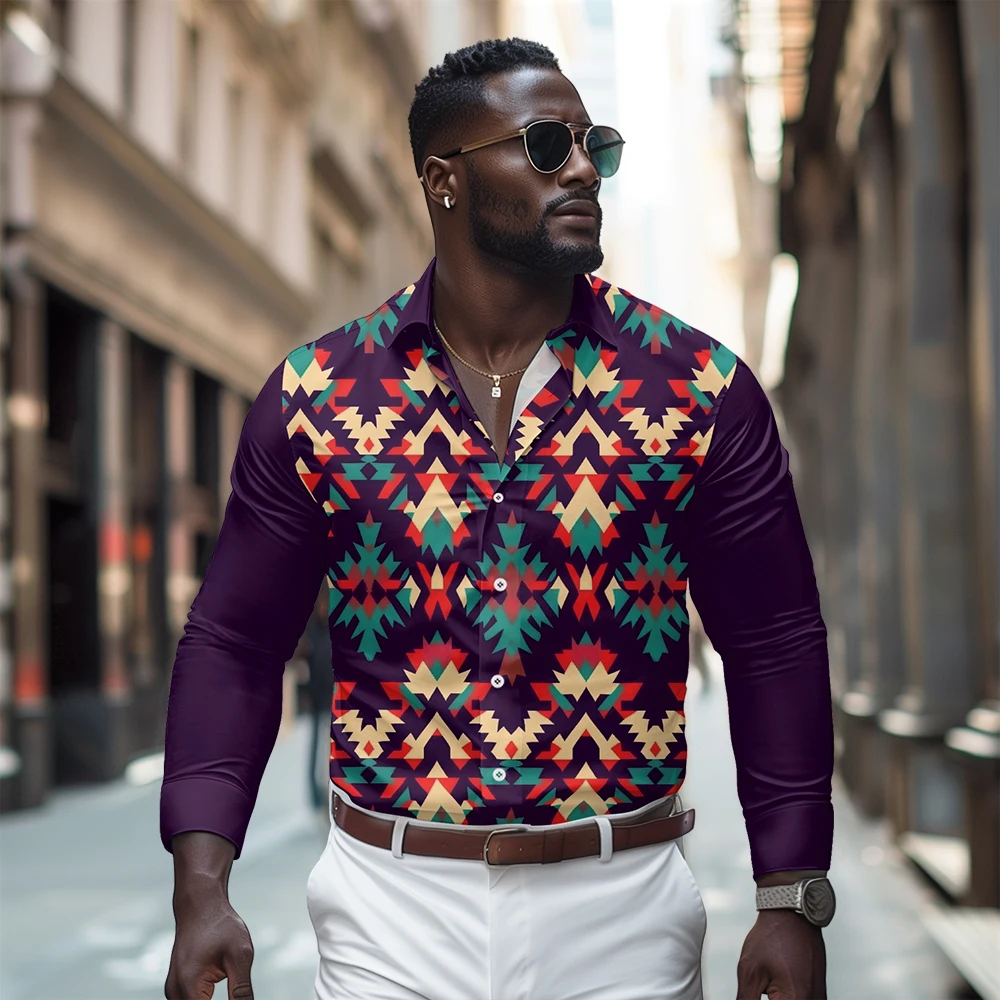 

Ethnic style long sleeved shirt, Spring and Autumn new style