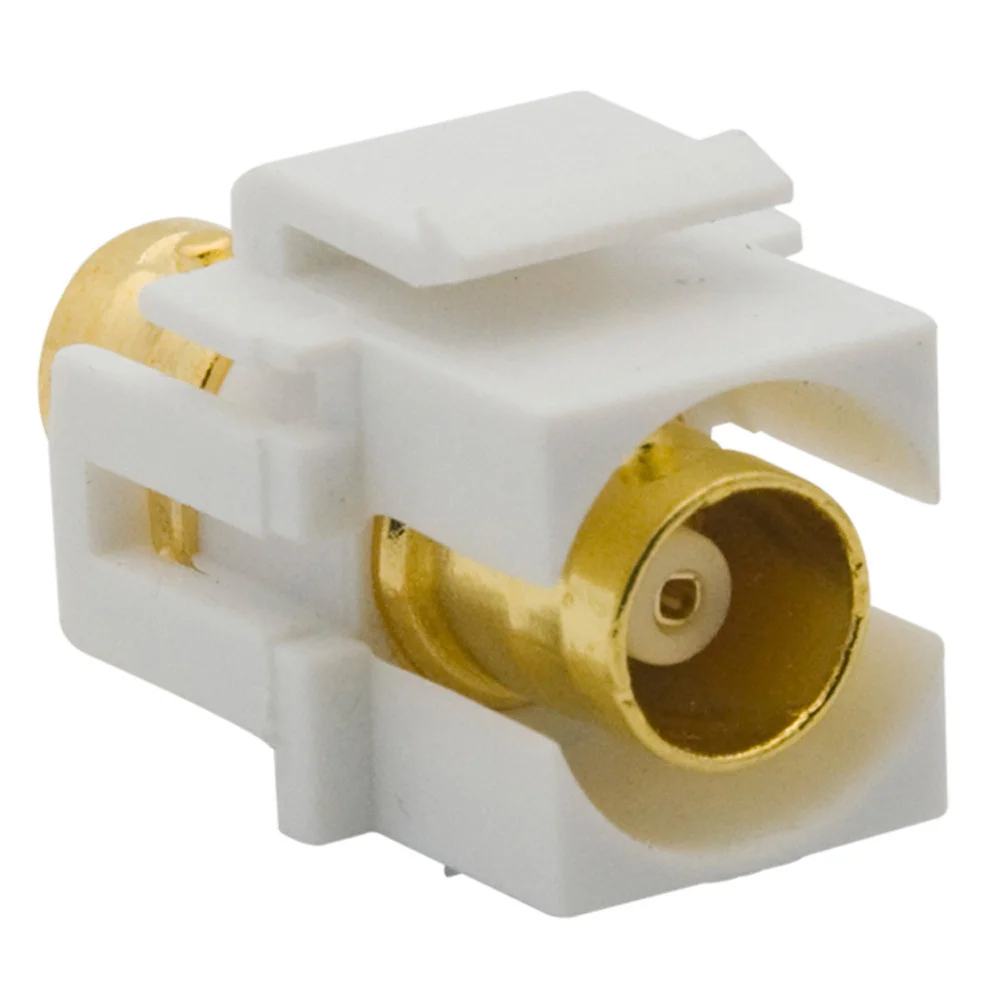 BNC Keystone Jack Insert For BNC Cables Wall Jack, BNC Insert, F/F SDI Keystone Cable Jack Adapter With TV Jack-B51B