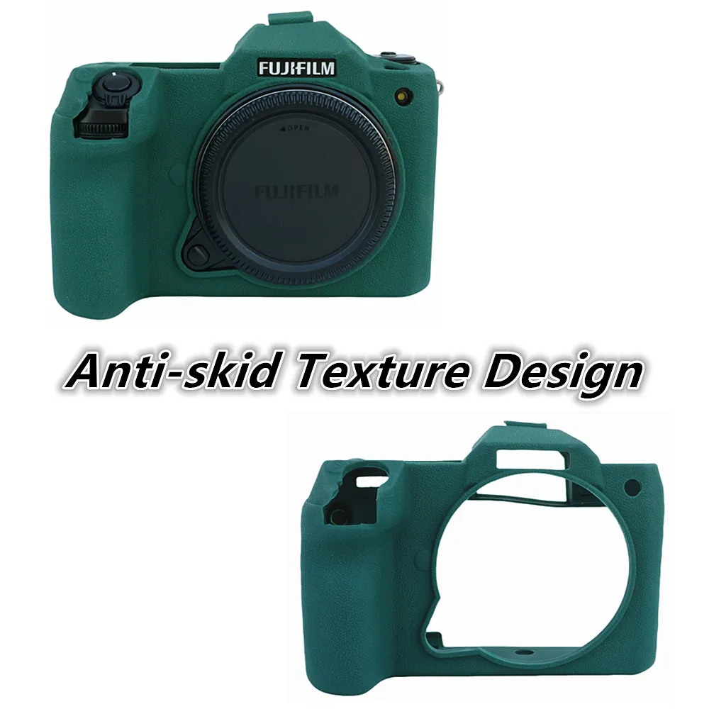 For Fujifilm GFX 100S 100SII 50SII GFX100S GFX100SII GFX50SII Silicone Skin Case Protective Cover Camera Bag Anti-skid Texture