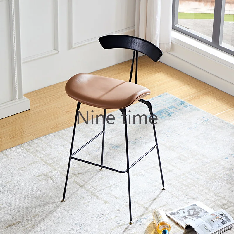 

Unique Minimalist Bar Chairs Designer Dressing Portable Leisure Island Bar Stools Patio Party Taburetes Altos Cocina Furnitures