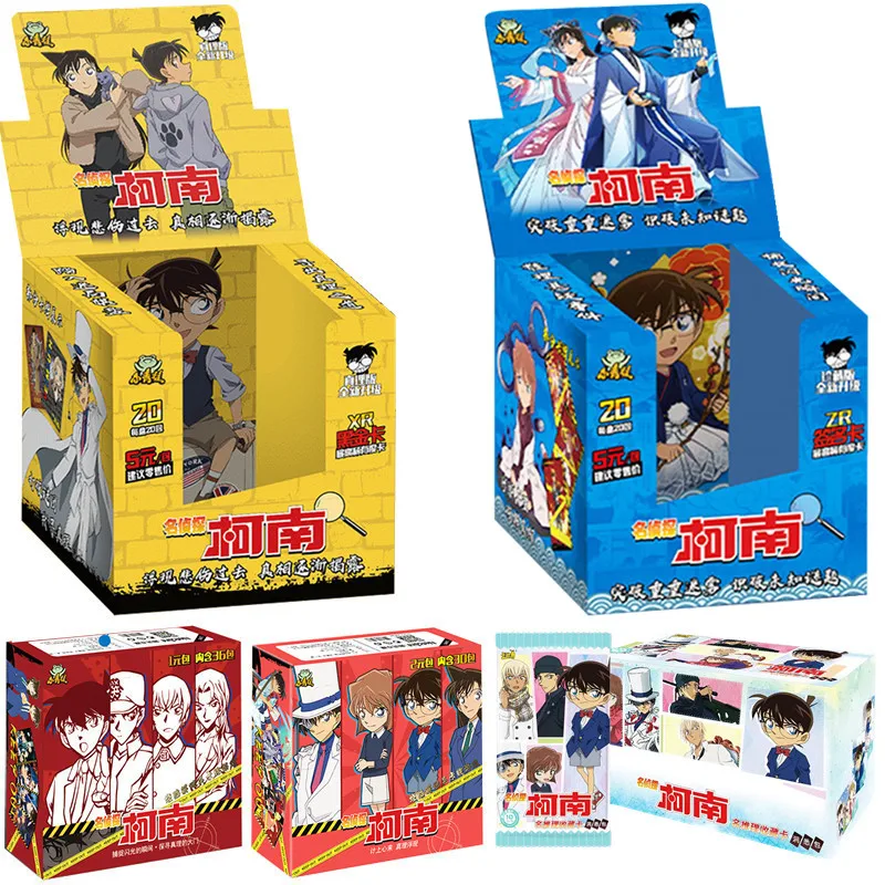 Cartas originales de Detective Conan para niños, colección de personajes de Anime, tarjeta Flash, juguete de mesa, Hobby, juego de batalla, regalo de cumpleaños para niños