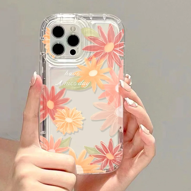

Colorful Sunflowers Case For Phone Case For IPhone 16 16E 15 14 Plus 13 12 11 Pro Max X XS XR 7 8 Plus Case Funda Bumber Cover