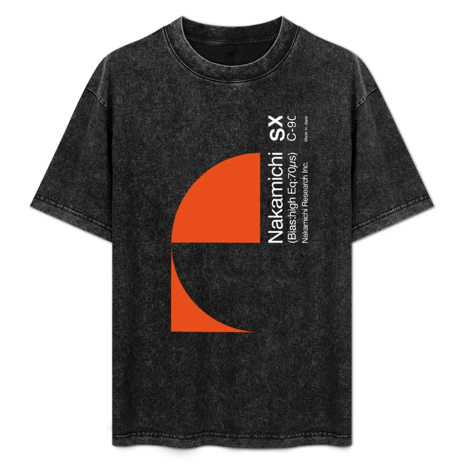 

Cassette#16 T-Shirt Simple Solid Color Crew Neck Tee