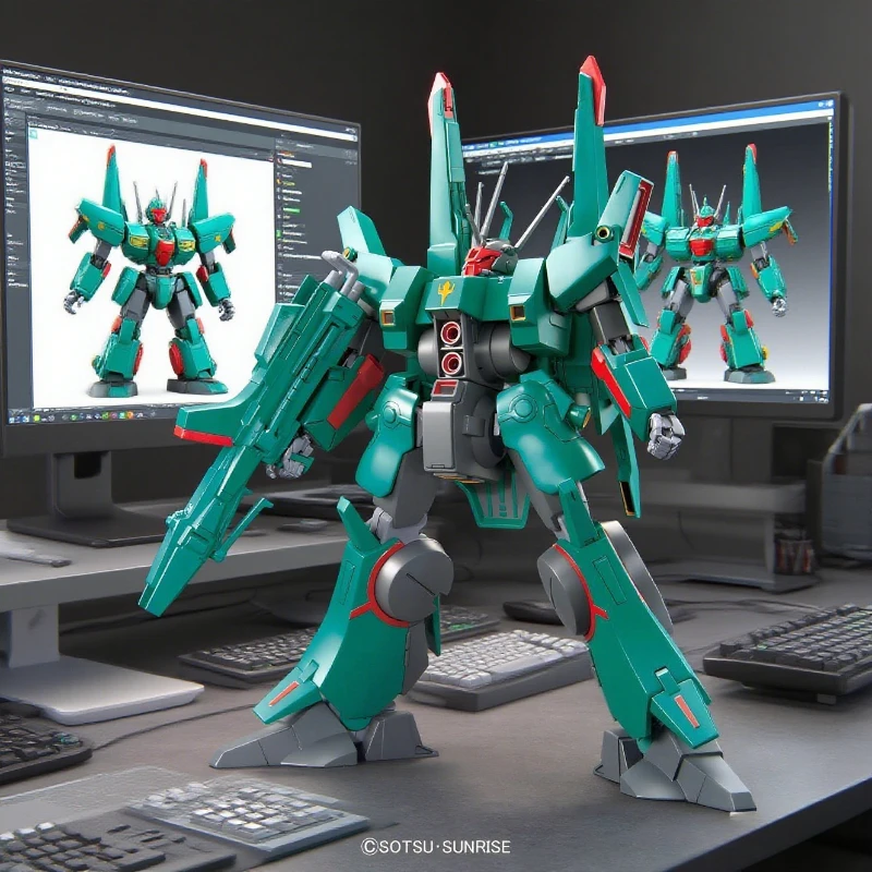 Erwachsenes Spielzeug Geschenk Bandai Original Gundam Actionfigur Modellbausatz HGUC 1144 AMX 014 Doven Wolf Montagekollektion Original