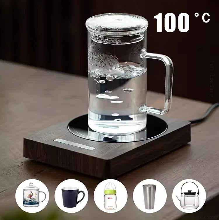 100°C Cup Heater Mug Warmer Hot Tea Maker 5 Gear Warmer Coaster 200W Heating Pad Electric Hot Plate For Milk Tea Water 220V