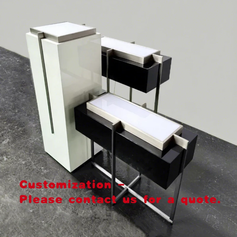 custom.Luminous Jewelry Cosmetics Display Makeup Product Cabinet Rack High-end Design Texture Quality Display Showcase Showr
