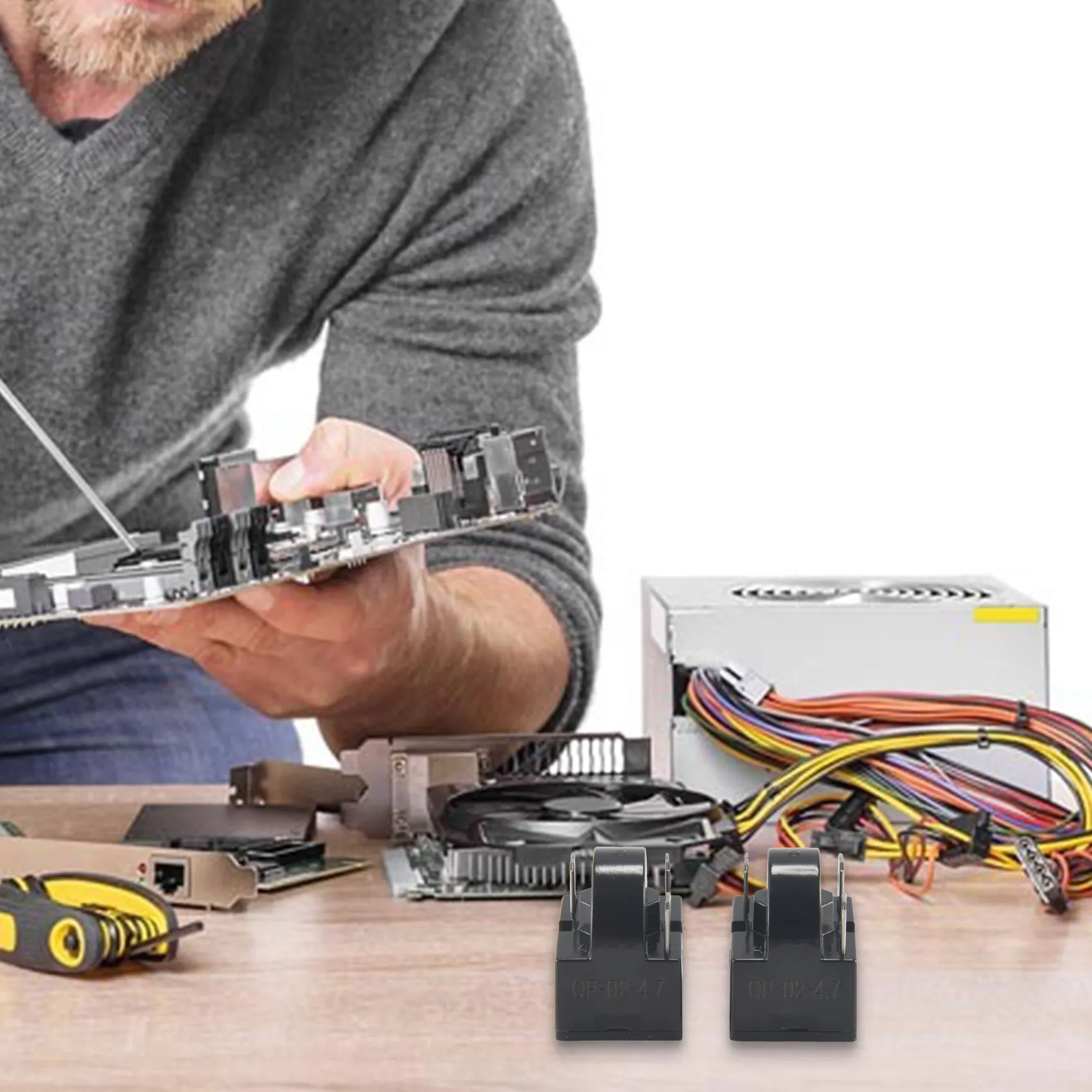 Nova peça de reposição 3 pinos QP2-4.7/QP2-4R7 4.7 ohms geladeira ptc relé de partida/arranque para a maioria dos mini geladeiras e refrigeradores