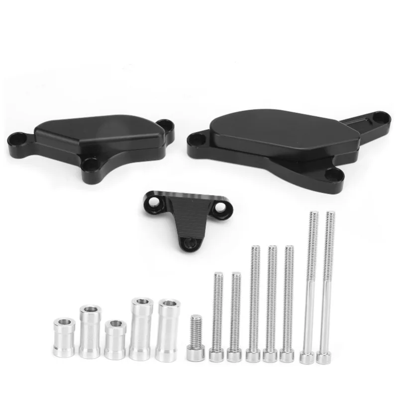 

2pcs Motorcycle Frame Crash Sliders - Matte Black Crash Protection Guards, High-Density Plastic Replacement Parts for Maintenanc