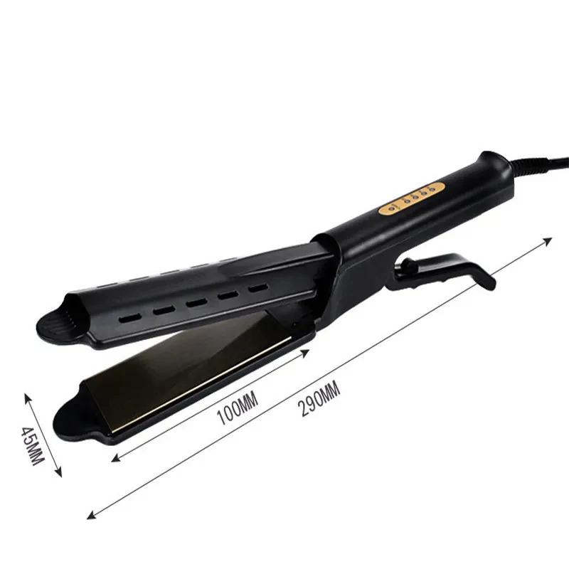 Hair straightener with steam function Electric LCD back Hot Sale stream dry flat iron professional hair straightener