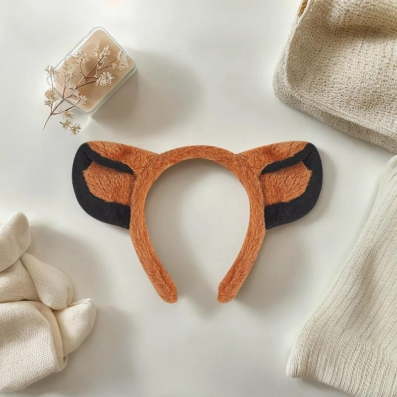 R1we Lion Ohr Ohrstirnband Schwanz Nase Bowtie Rock Handschuhe Halloween Tier -Outfit für Kind
