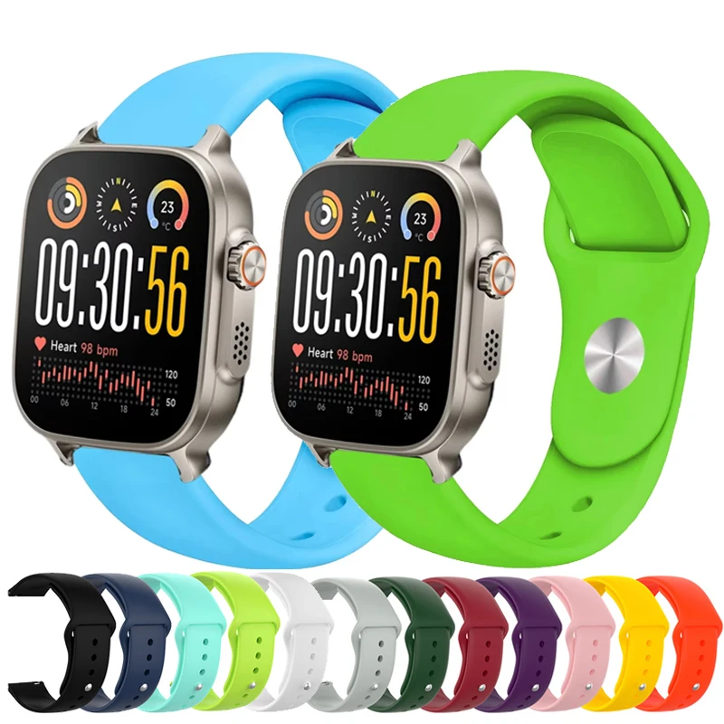 22mm Sport-Silikonarmband für Realme Watch 5/S2 Smartwatch Armband Correa für Realme Watch 3 3 Pro S S Pro/2 2 Pro Gürtel