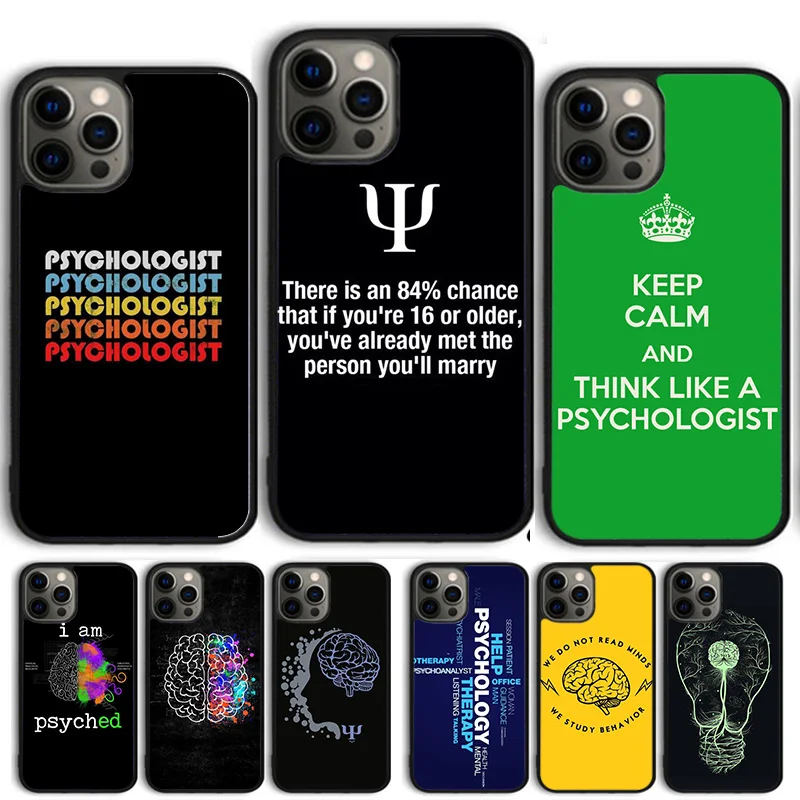 Psychologist Profession Psychology Phone Case For iPhone 14 15 16 13 12 Mini Max Cover For Apple 11 Pro Max 8 7 Plus SE2020