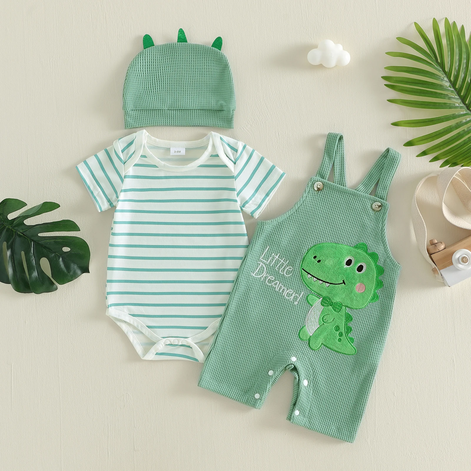 Striped Cartoon Baby Set 3