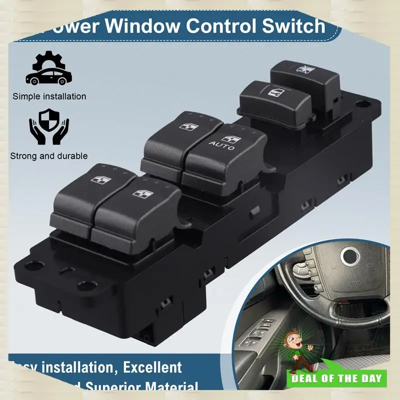 Consegna in 24 ore RHD AUTO Finestra Interruttore Pulsante di Controllo 8582009110HCH Per Ssang Yong Actyon Kyron 09- 15 Master Finestra Regolatore