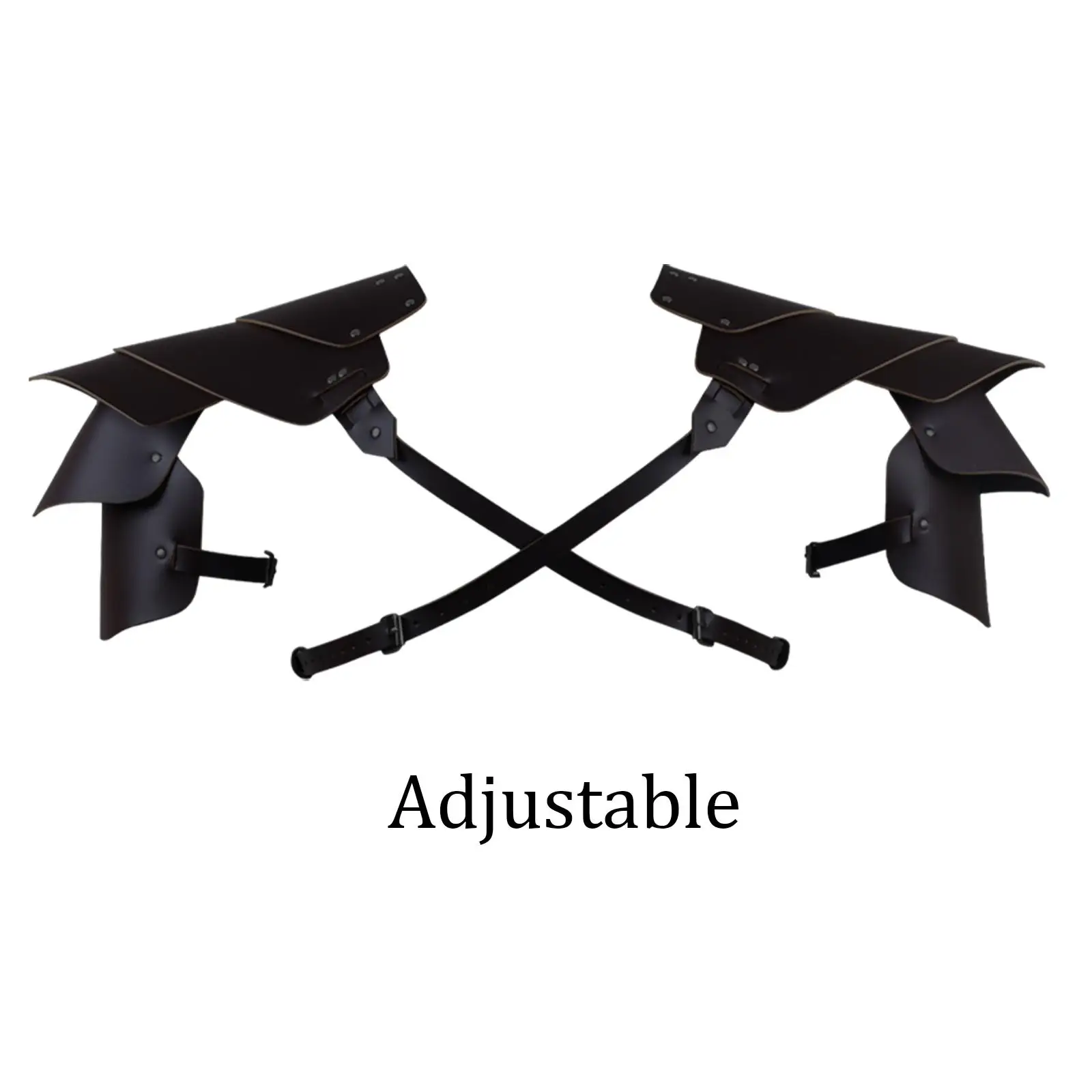 中世の肩甲鎧 中世の肩甲鎧 パーティー用 サムライコスプレ ブラック