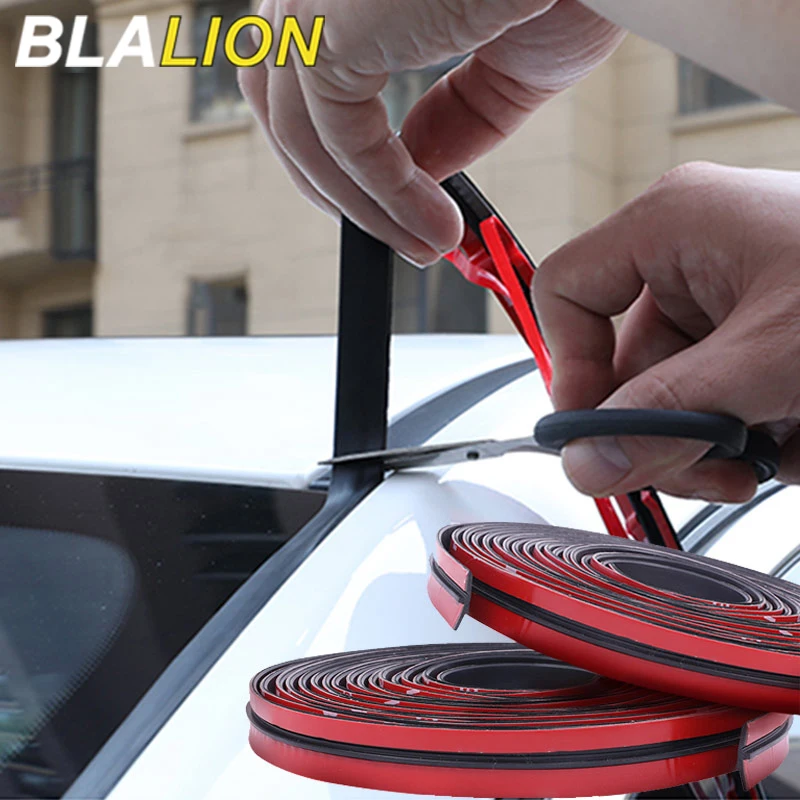 BLALION Car Rubber Seal Strips Auto Seal Protector Sticker Window Edge Windshield Roof Rubber Sealing Strip Noise Insulation