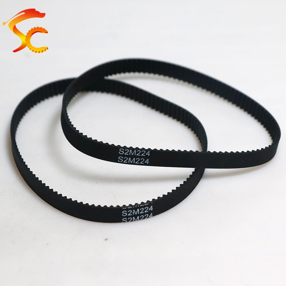 STPD 2M closed loop rubber timing belt S2M-218/220/222/224/226mm Width 6/9/10/15mm Pitch 2mm