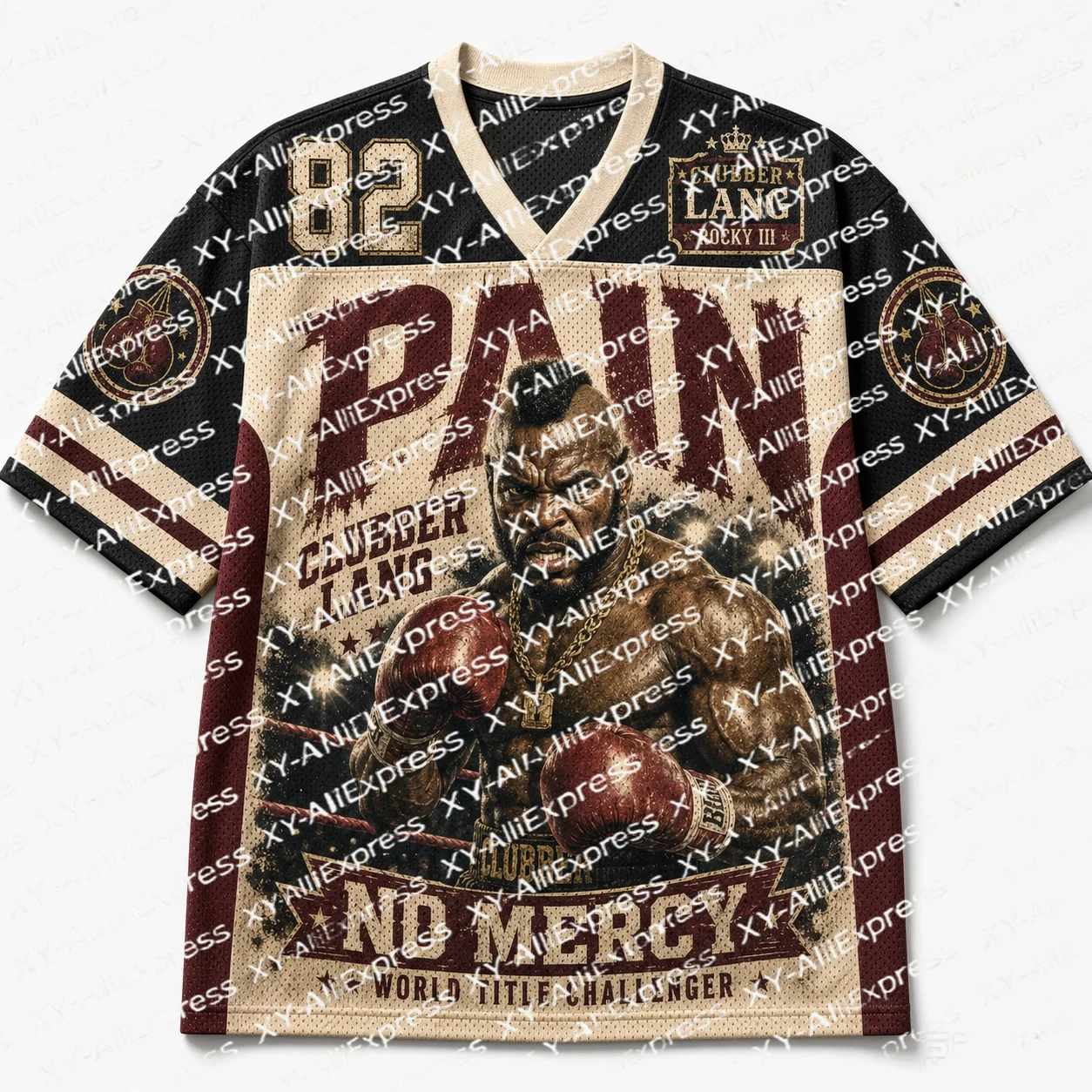 2026 Retro Combat Art Printed Jersey, Vintage Fighter Illustration, Unique Gift for Fans Loving Boxing and Retro Artworks.