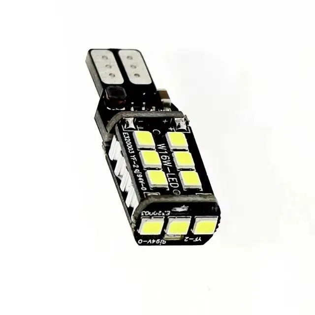 10pcs T15 W16W Canbus 15 SMD 2835 LED no error Car Tail Bulb Brake Light Auto Reverse Lamp Turn Signals red white yellow 12V