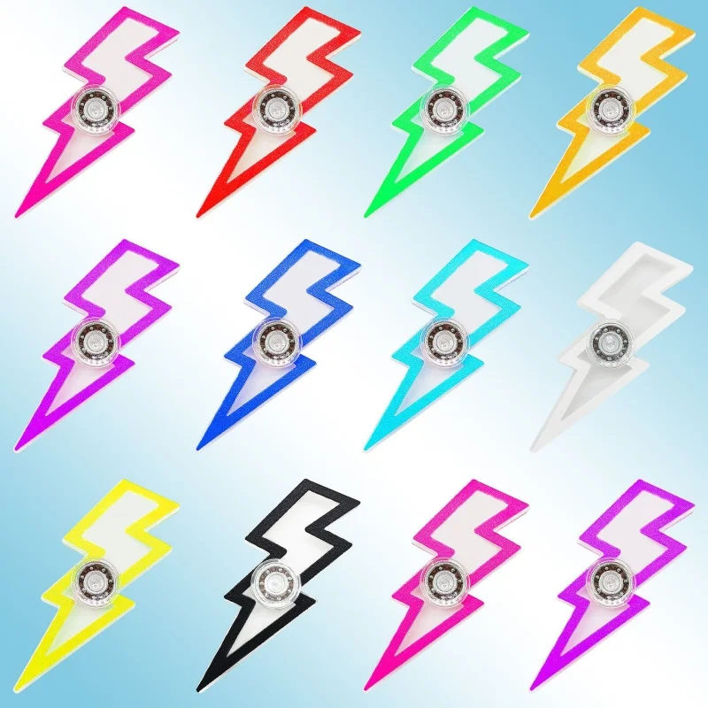5 Stuks Creatieve Gyro Lightning Fidget Spinner Stress Fidget Speelgoed Handheld Speelgoed ADHD Hand Spinner Stress Verlichten Desktop Speelgoed