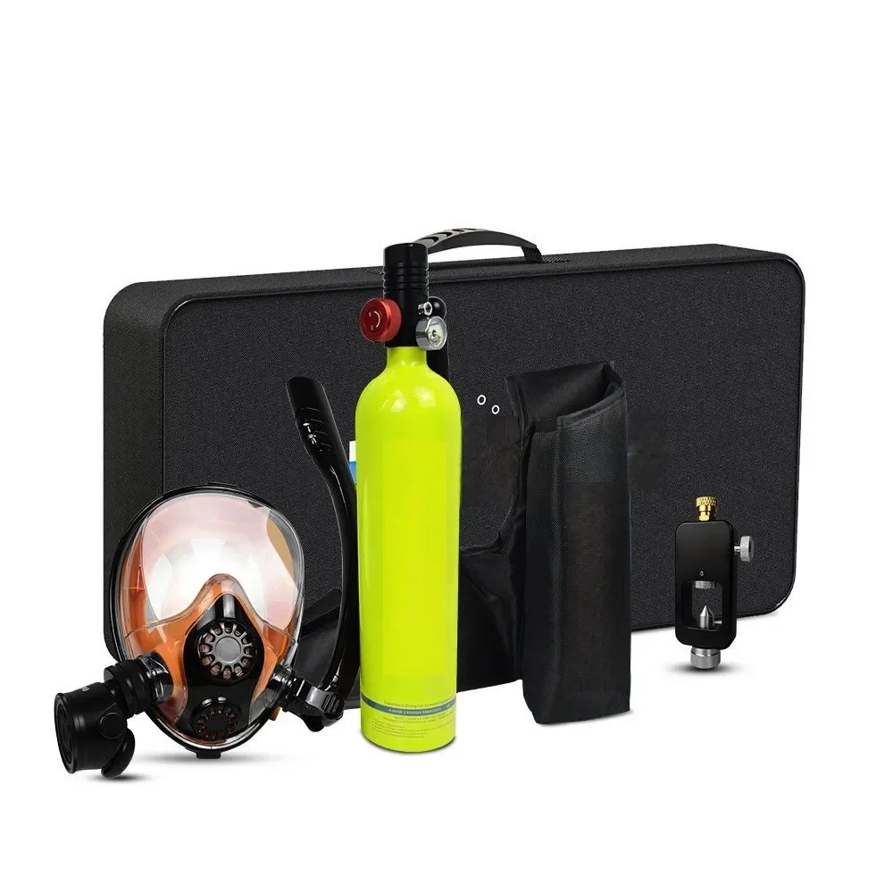 Submersible respirator portable underwater supplies waterproof mask 1L oxygen cylinder equipment
