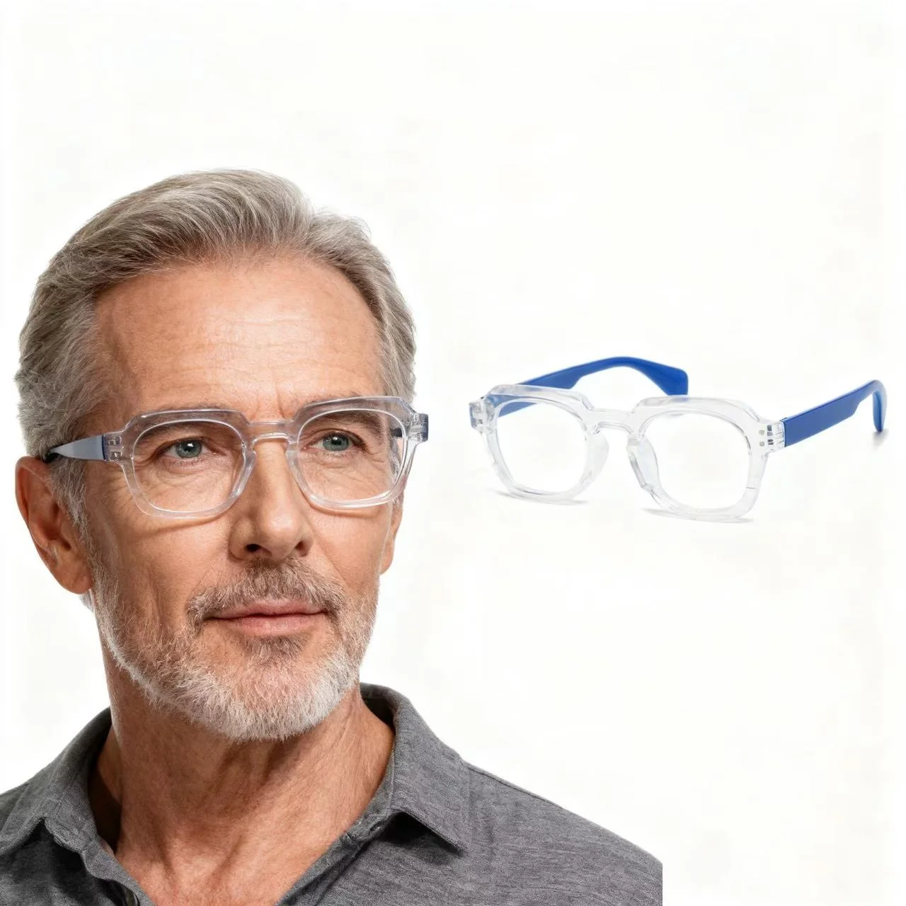 

New Men Reading Glasses Optical Glasses Frame Women Anti Blue Light Computer Eyeglasses Vintage Presbyopic Eyewear
