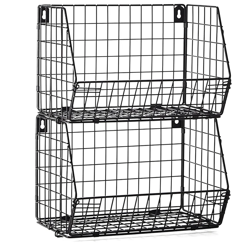

ABWP-Food Storage Mesh Bin Clothes Shelves For Laundry Room Closet Office Home Kitchen