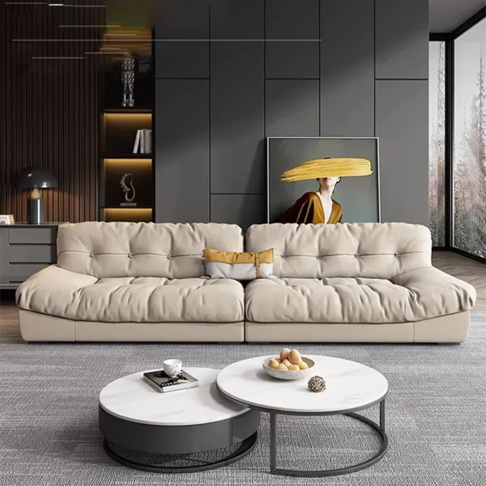 European Puffs Sofa Living Room Lounge Design Cloud 3 Seater Sofa Elegantes Apartment Modern Muebles Canape Salon Home Furniture