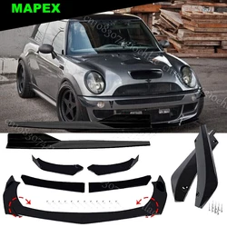 Front Bumper Lip Spoiler Splitter+Side Skirts For Mini Cooper S R53 R56 R60 F56