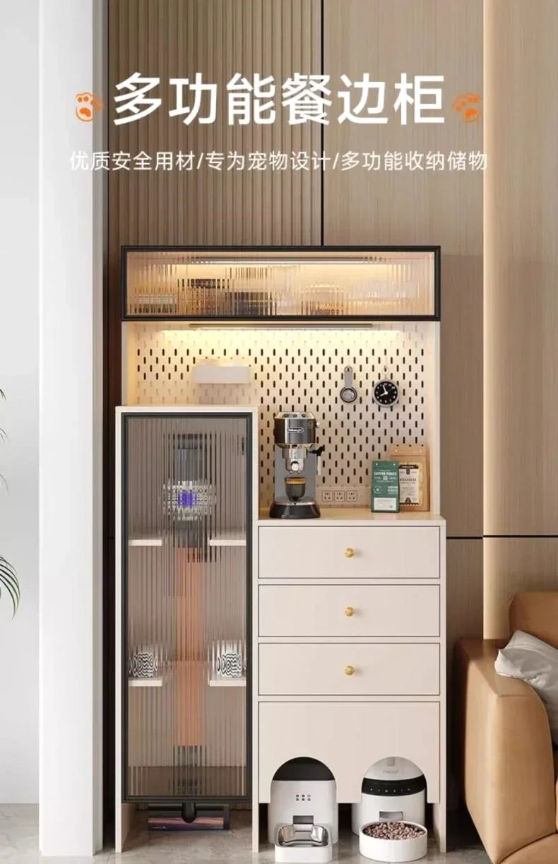 Side cabinet sweeping robot, shelf vacuum cleaner mopping machine, cat pet supplies, cat food storage cabinet